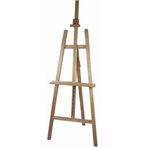 Creativ-Company Staffelei 22154 Akademiestaffelei, dreibeinig, Höhe ges. 200 cm, Bildhöhe bis 130 cm