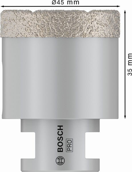 Bosch PRO Core Cutter dry, 45 x 35 x 22,23 mm 2608587124