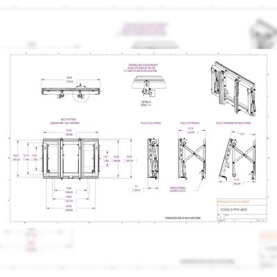 Vogels PFW 6870 Display Videowandmodul pop-out