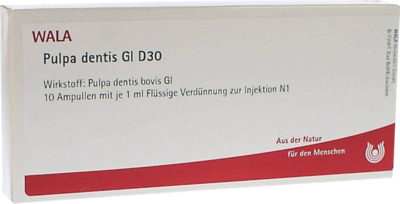 WALA Heilmittel GmbH PULPA DENTIS GL D 30 Ampullen 10X1 ml 02831490
