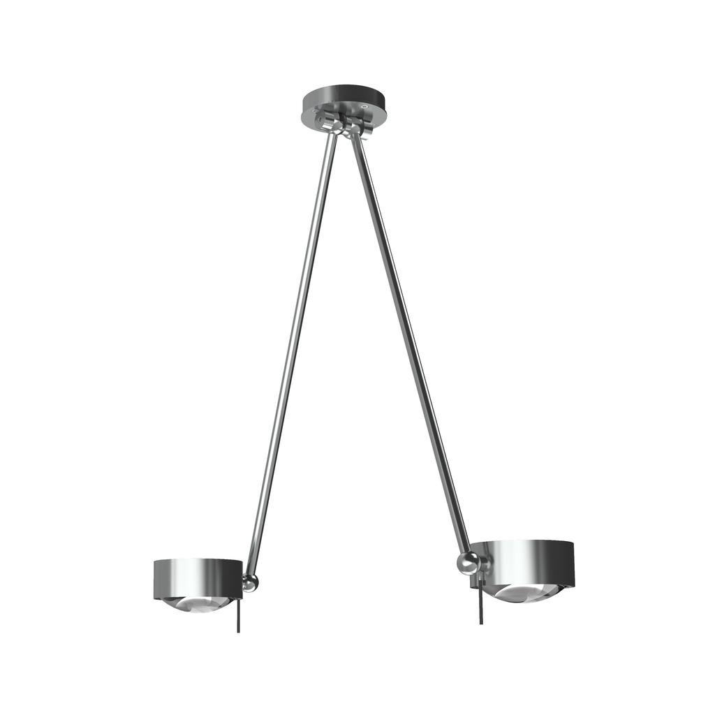 Top Light Puk Maxx Ceiling Sister Single Deckenleuchte (chrommatt, Standard-Fass... chrommatt | Standard-Fassung | 20cm 5-381201-2-H
