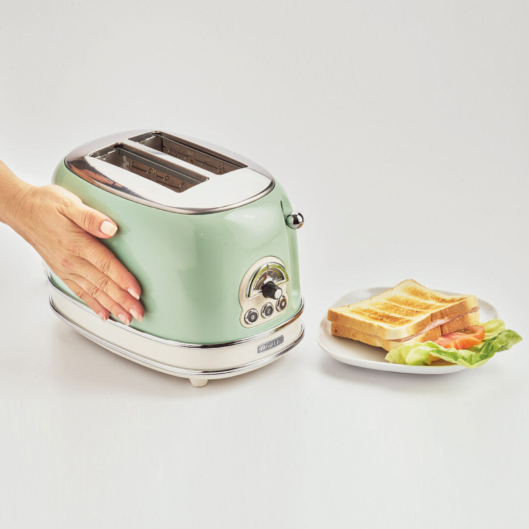Ariete Vintage 2 Slice Toaster Blue Green 2 - Slice