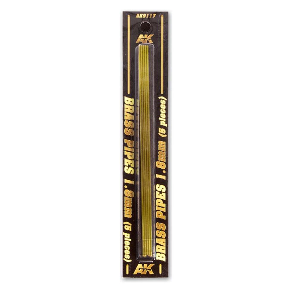 AK Interactive BRASS PIPES 1,8mm, 5 units (AK9117)