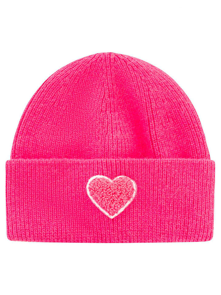 Zwillingsherz Mütze "Herz" in Pink - onesize