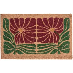 FUSSMATTE Bunt 50/80 cm Blume Kokosfasern Tanalian