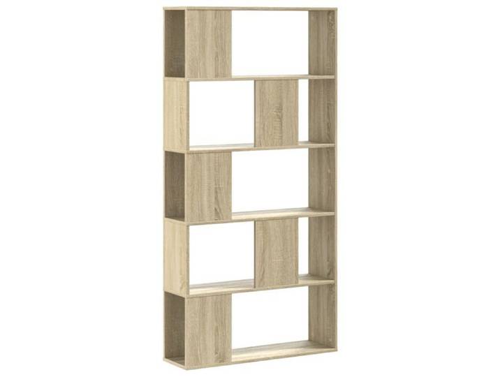Bibliothèque Verticale - 5 niveaux - Pour enfant/adulte - chêne sonoma bois d'ingénierie 80.5x23.5x162.5 cm B603