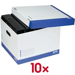OTTO Office Archiv-Container - 10 Stück mehrfarbig, 37.6x26.6x34.4 cm