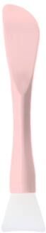 Inspired Finds 1Pcs Silicone Facial Mask Brush With Scraper Soft Head Dual Use Beauty Tool For DIY Mud & Film Masks pink