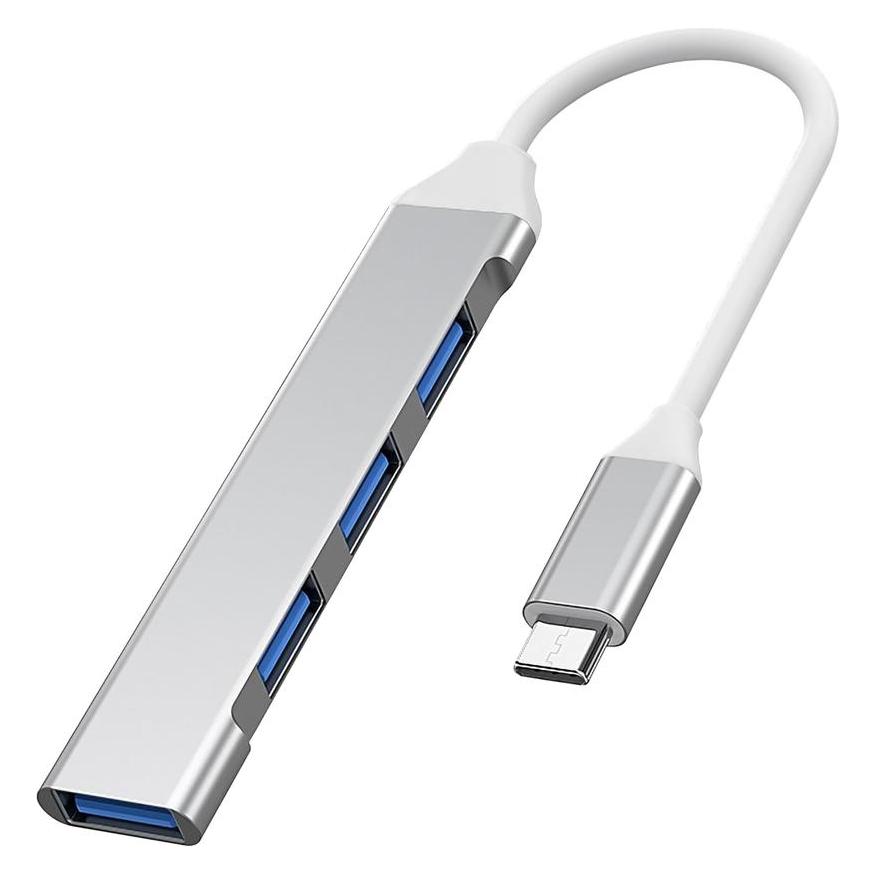 PremiumCord Hub USB-C auf USB 3.2A + 3x USB 2.0 (USB-C, 4 Ports) (ku31hub12)