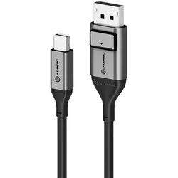 ALOGIC ULMDPDP02-SGR DisplayPort-Kabel 2 m Mini DisplayPort Schwarz, Grau