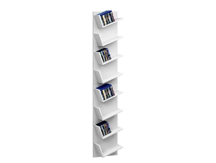 Étagère murale Lansi Panneau aggloméré enduit Blanc/Blanc 180cm