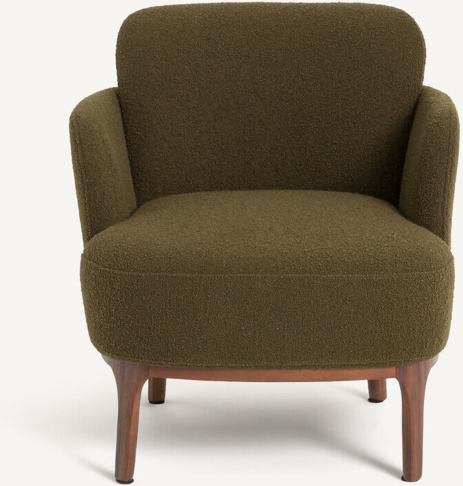 AM.PM Fauteuil pied noyer et bouclette, Jabote
