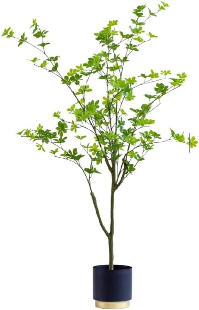 Kunstboom met pot - Groen - Hoogte: 153 cm