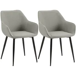 2er Set Esszimmerstuhl Luena Stoff