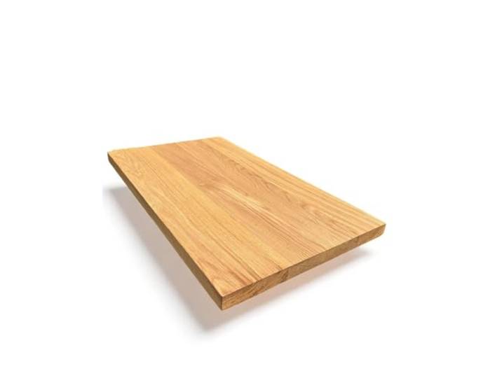 Tischplatte Eiche massiv, Geölt 4cm stark, Holz, Gerade Kanten (120x80cm)