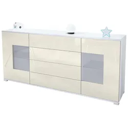 SIDEBOARD Grömitz Creme Hochglanz