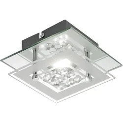 LED Wandleuchte Wandlampe Wohnzimmerlampe Kristalloptik Chrom Glas H 7 cm
