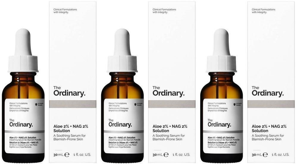The Ordinary Aloe 2% + NAG Solution x3 3x30 ml Gel