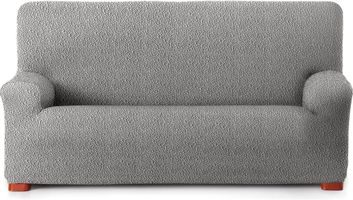 Bi-elastische bankhoes voor 3-zitsbank - Lichtgrijs meubelbeschermer voor jouw sofa