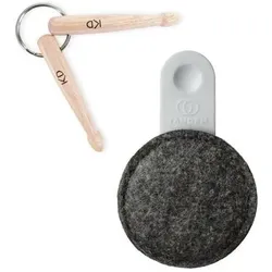 Tandem Drums Drops 60g Dämpfer Pad mit Anhänger, Schlagzeug Zubehör, Grau