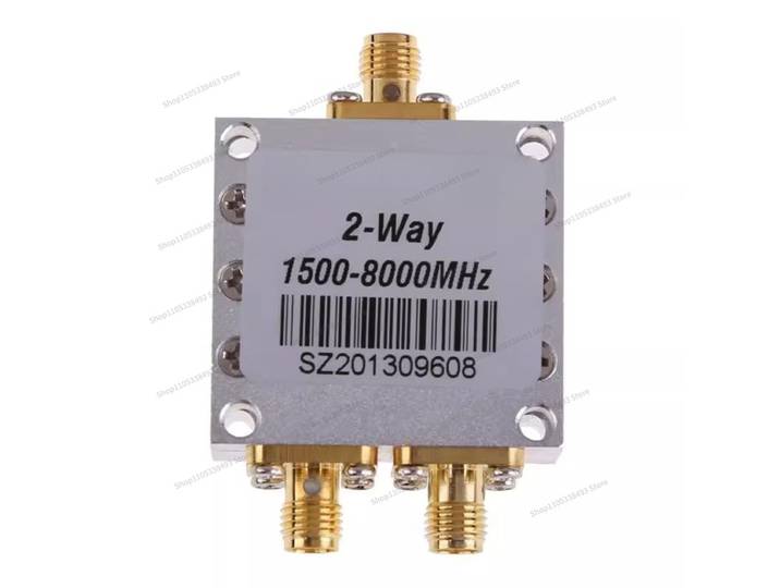 Diviseur de puissance microbande 1,5G-8G à haute fréquence 1500-8000 MHz, 1/2, avec connecteur SMA et trou interne à vis externe