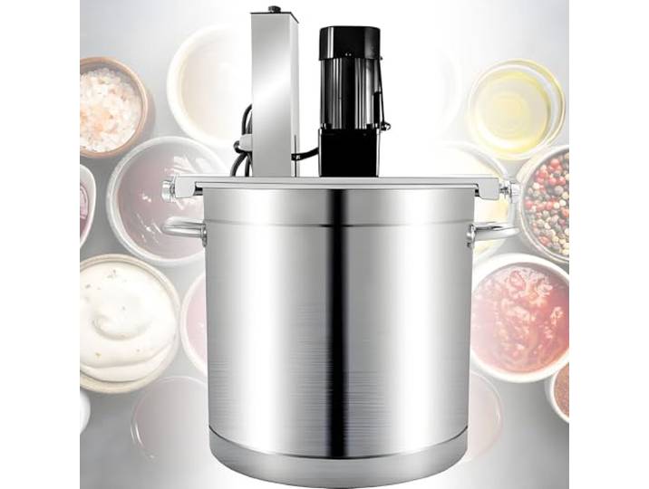 SHENGSHIYU Automatic Food Sauce Stirrer Pot,20L/25L/40L/60L/85L,Automatischer Rührer Topf zum Kochen von Ketchup,Salatdressing,Marmelade,Fleischsoße,Gemischten Gewürzsoßen 25L