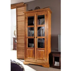 Vitrine Akazie 98x46x191 honig  lackiert OXFORD #0440