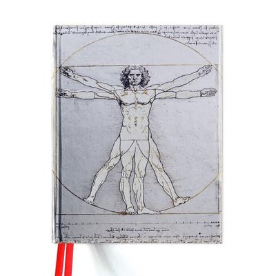 Premium Skizzenbuch: Leonardo da Vinci, Vitruvianischer Mensch, Nonbook von Flame Tree Publishing, Brown Trout-Auslieferer Flechsig, 978-1-78664-019-2