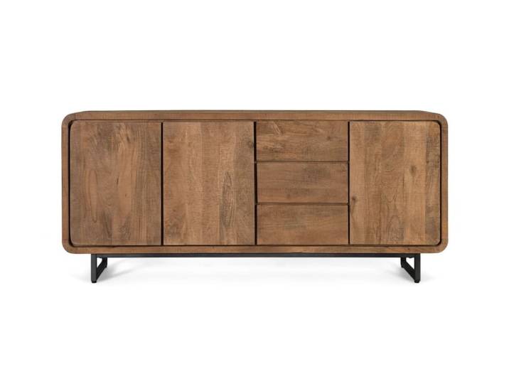 Buffet en bois de manguier 180 cm style scandinave contemporain