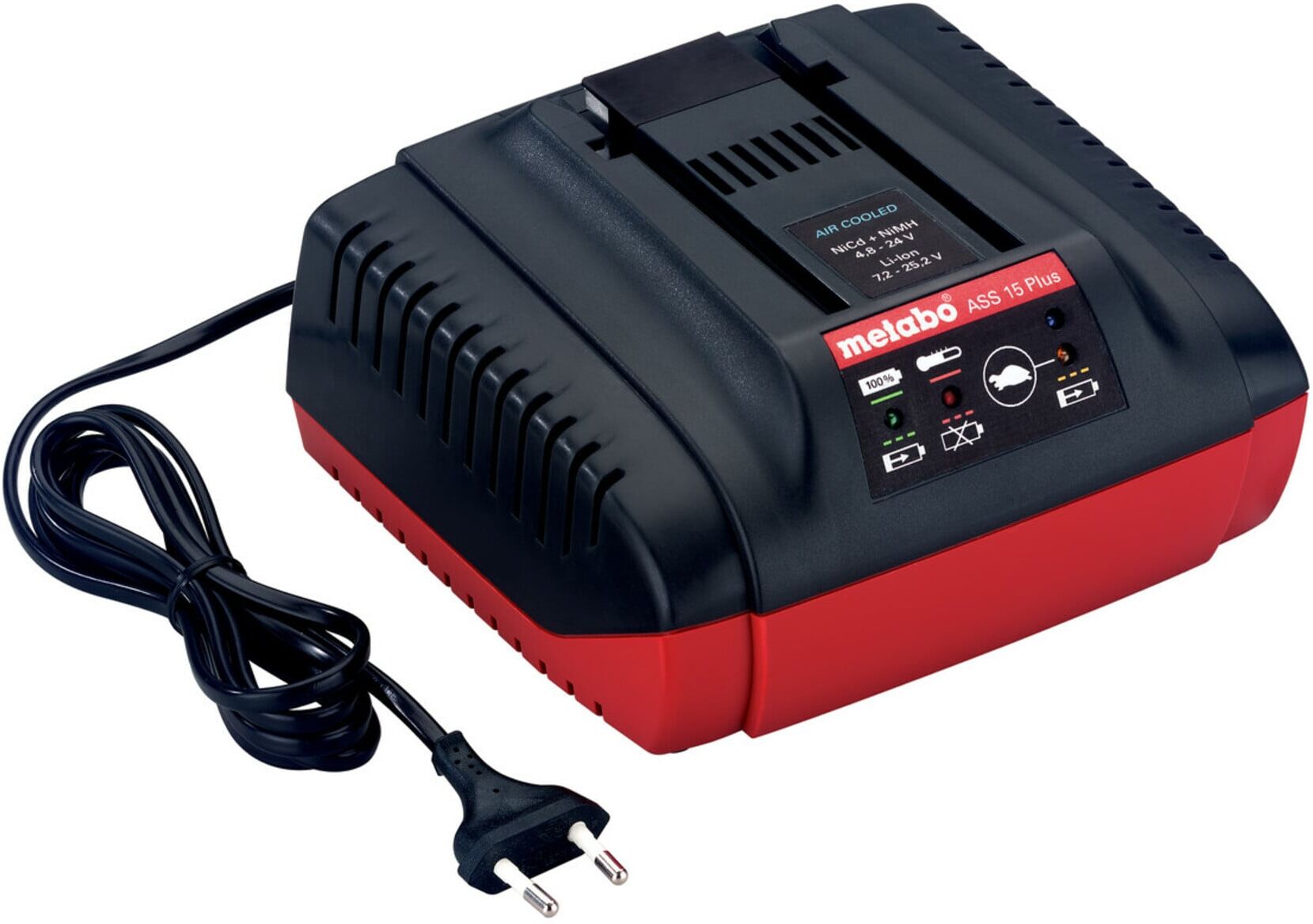 Metabo Schnellladegerät ASS 15 Plus, 24-25,2 V, "AIR COOLED", EU (627283000)
