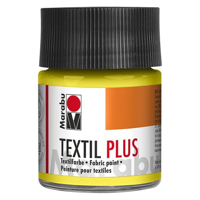 Marabu Stoffmalfarbe Textil plus, 50 ml, zitron 020 (50 ml) (17150005020)