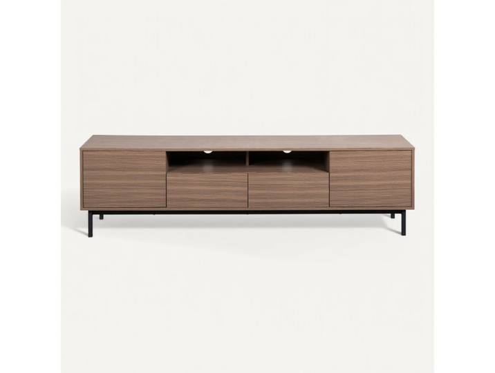 Meuble TV L.180 cm VICTOR imitation noyer