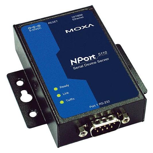 Moxa NPort 5110, Ethernet Serial Deviceserver (1-Port RS-232) (Moxa NPort 5110)