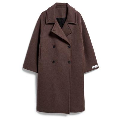 ARMEDANGELS - Women's Wool Double-Breasted Coat - Mantel Gr XL braun