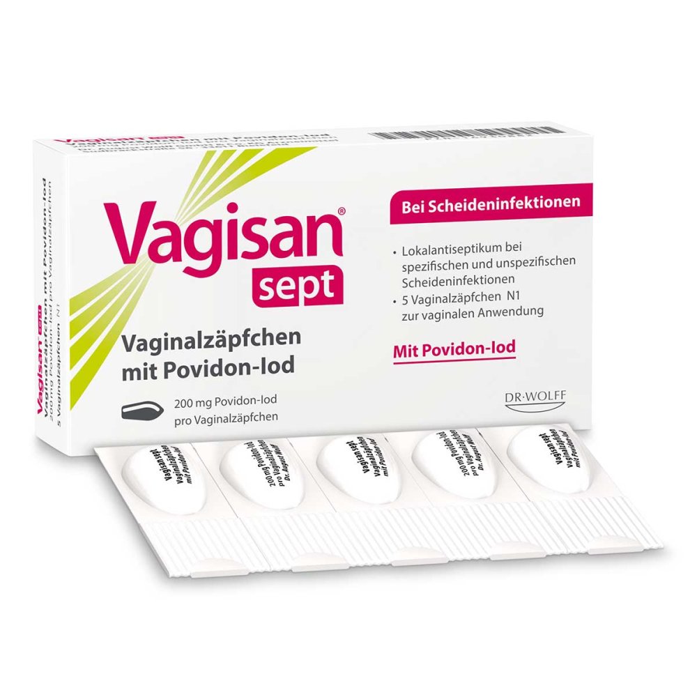 Dr. August Wolff GmbH & Co. KG Arzneimittel Vagisan Sept Vaginalzäpfchen Mit Povidon-Iod 16930882