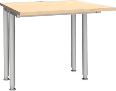 Schäfer Shop Genius Schreibtisch MODENA FLEX, Breite 800 mm, beidseitig verkürzt, Ahorn