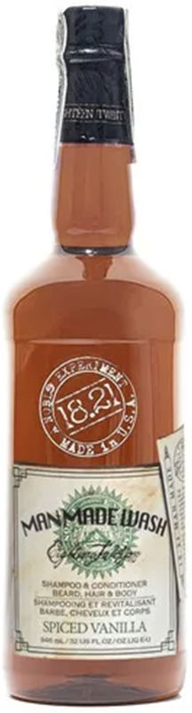 18.21 Man Made Man Made Wash Shampoing gel 3 en 1 vanille épicée 946 ml