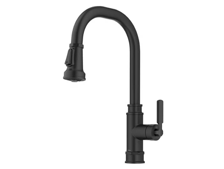 KRAUS Allyn Transitional KPF-4101MB Küchenarmatur mit Einhandgriff zum Herunterziehen, Schwarz matt