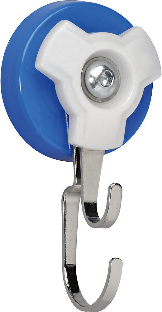 Karussell-Doppelhakenmagnet, Ø 56 mm, VE 5 Stk, Haftkraft 18 kg, blau/grau MAUL