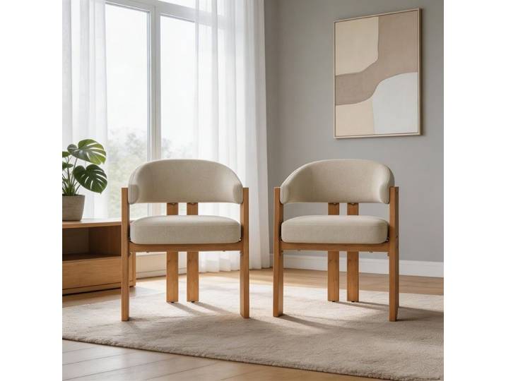 Chaise salle à manger ergonomique 2 rembourrage épais pieds fer aspect bois respirante entretien chambre