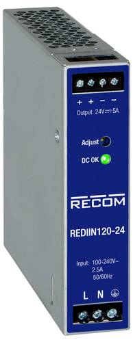 RECOM REDIIN120-24 Hutschienen-Netzteil (DIN-Rail) 24V 5A 120W Anzahl Ausgänge:1 x Inhalt 1St.