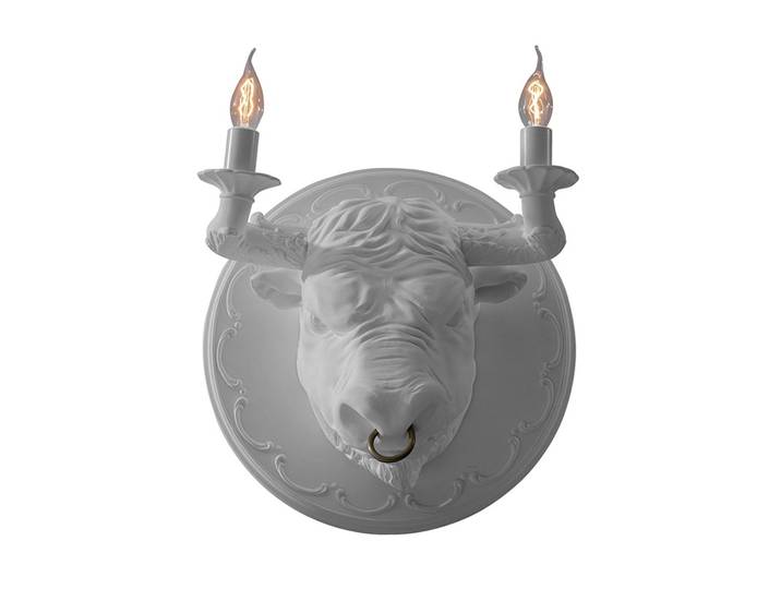 KARMAN lampe murale applique CORRADO (Blanc Opaque - Céramique)