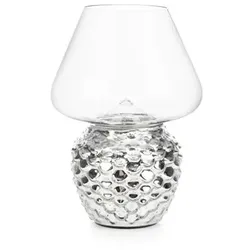 LUMIDA Casa LED-Dekoleuchte Mercury-Glas 5h-Timerfunktion Höhe 21cm, Ø 15cm