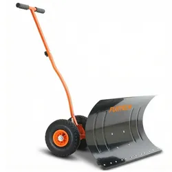 FUXTEC Schneeschaufel mit Räder Schneeschieber