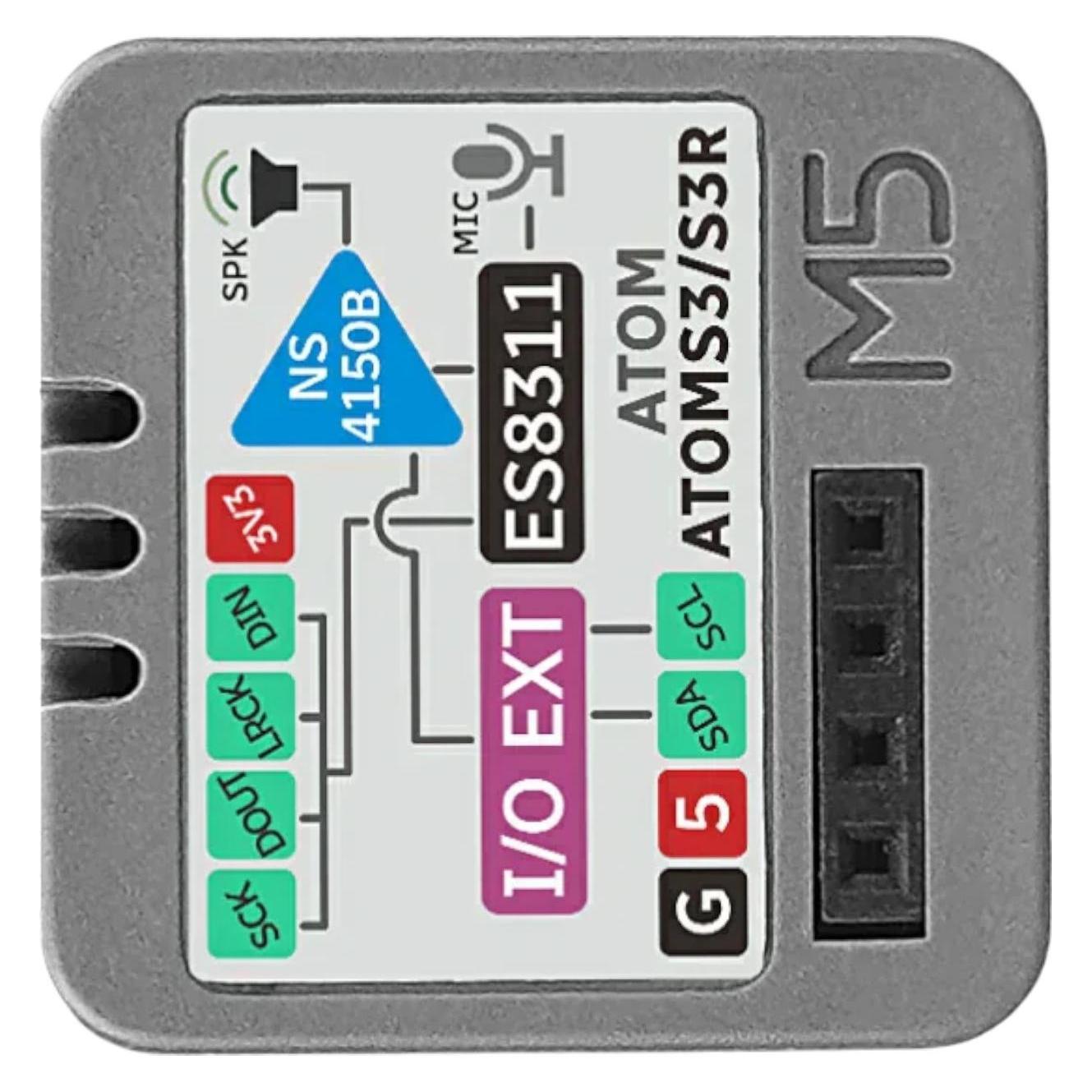 M5Stack AtomS3R AI Chatbot CAM + Echo Base (60996521)