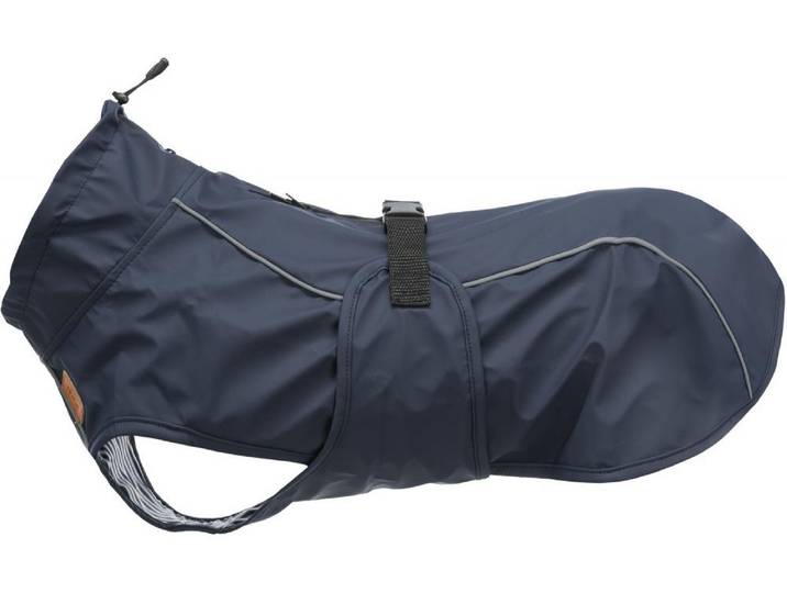 Hunderegenmantel TRIXIE Trixie Regenmantel Be Nordic Husum , blau (dunkelblau), Rückenlängecm: 35cm, Polyester, Polyurethan (PU), Tierbekleidung, Hunderegenmantel