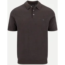 Strickpoloshirt aus Wolle Braun L
