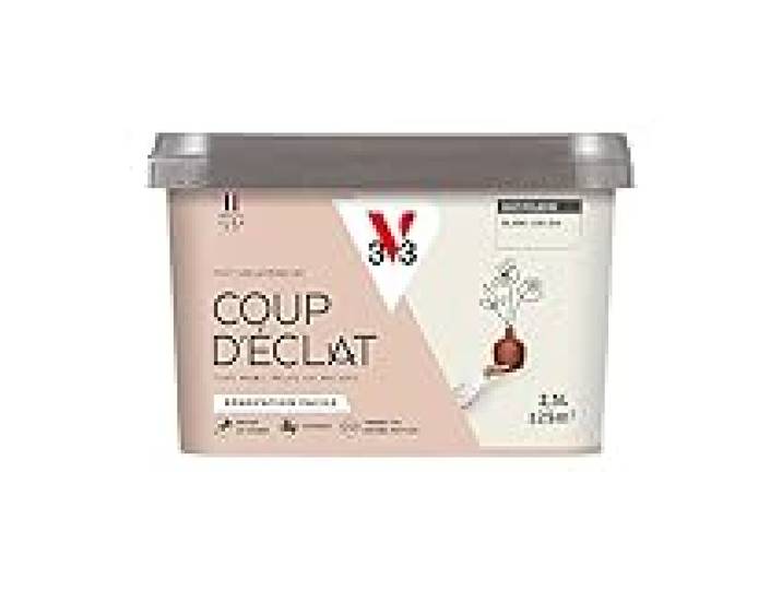 V33 Peinture murale intérieure Coup d'Éclat® Blanc cocon Mat Poudré 2,5L