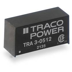 TracoPower TRA 3-0512 DC/DC-Wandler, Print 5 V/DC 12 V/DC 250 mA 3 W Anzahl Ausgänge: 1 x Inhalt 1 St.