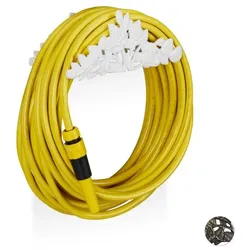 Relaxdays Schlauchhalter Antik Rosen Weiß